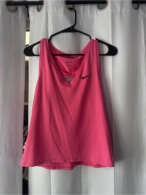 Nike Dri-FIT Slim Fit Training Tank Top Pink - Women's Size Small